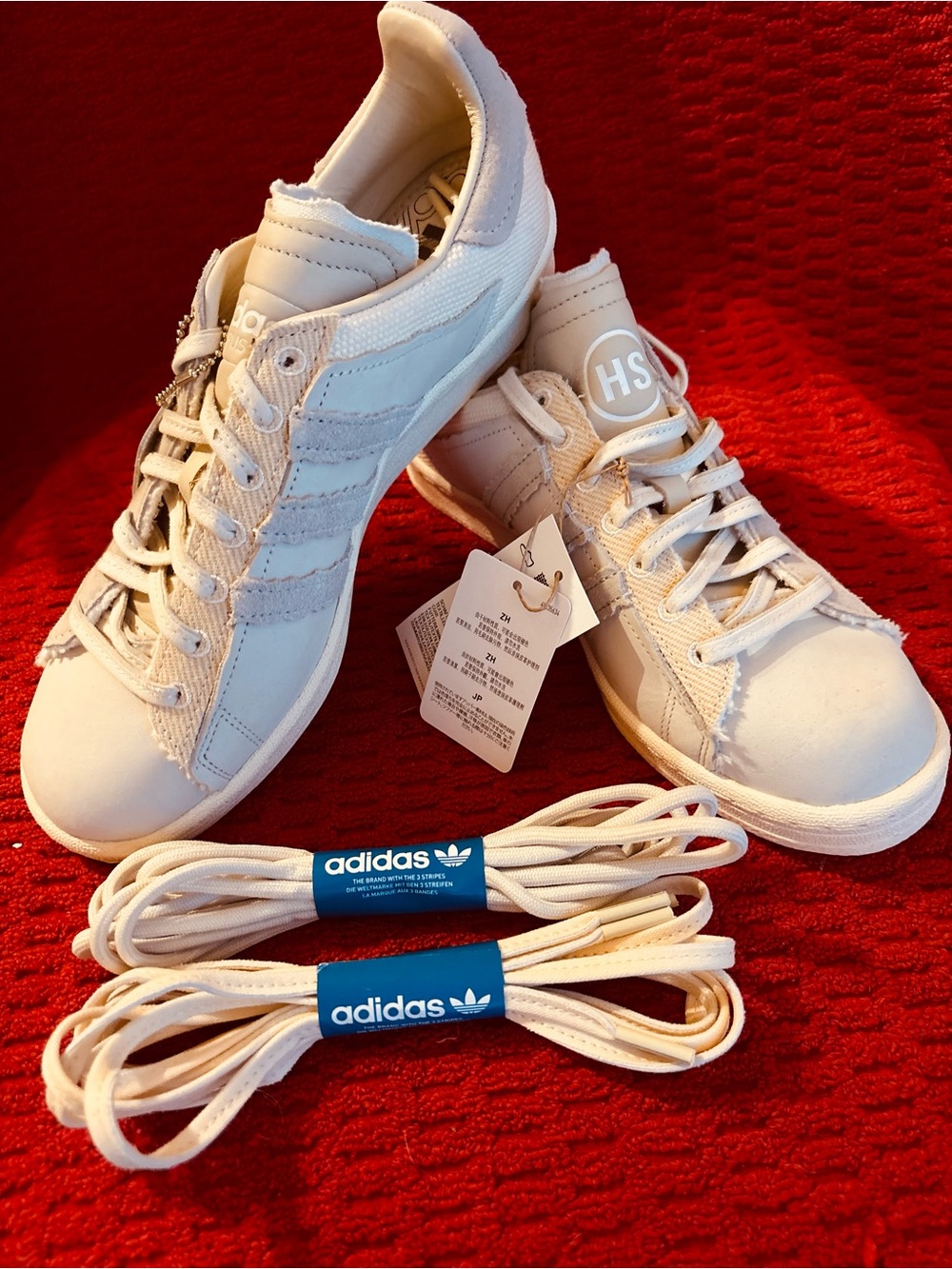 adidas Mens Cream/White Low-Top Sneakers